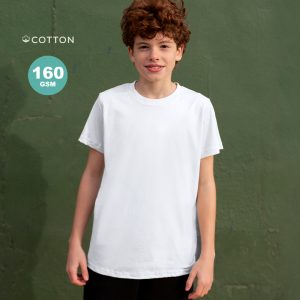 21180 Camiseta Niño Blanca Seiyo